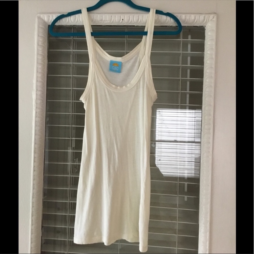 C&C California Tank in Pretty Pale Yellow Size Med